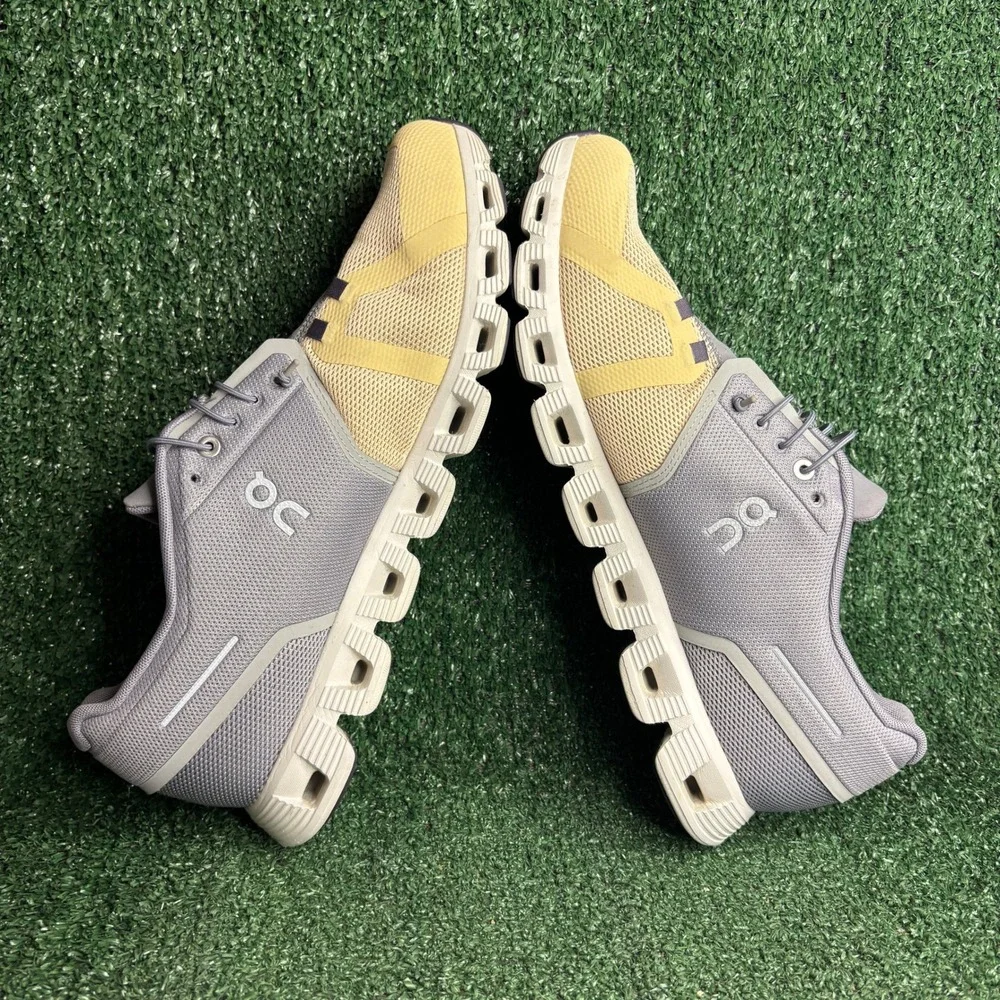 On Cloud 5 Lightweight Breathable Athletic Running Sneaker Fog Savannah Men 12.5